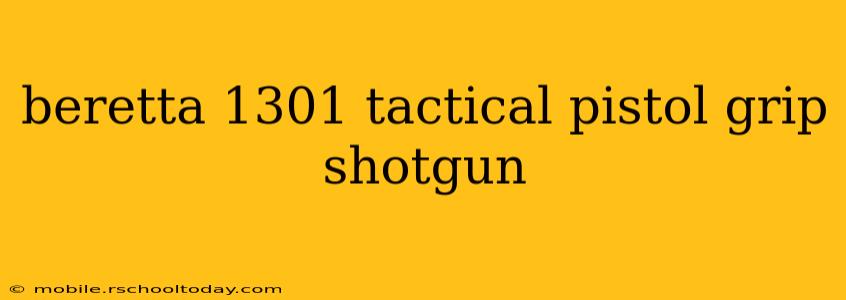 beretta 1301 tactical pistol grip shotgun