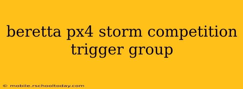beretta px4 storm competition trigger group
