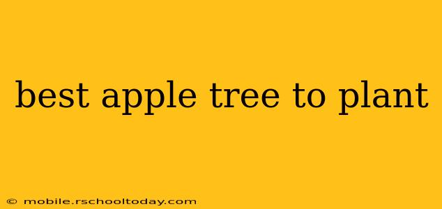 best apple tree to plant
