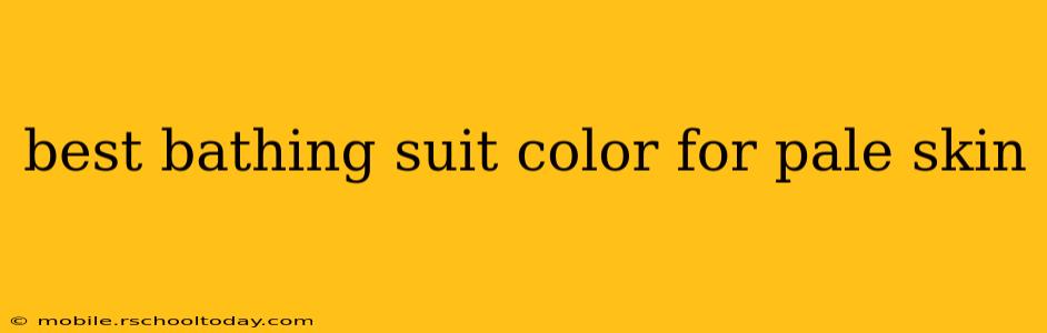 best bathing suit color for pale skin