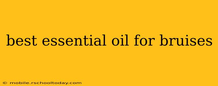 best essential oil for bruises