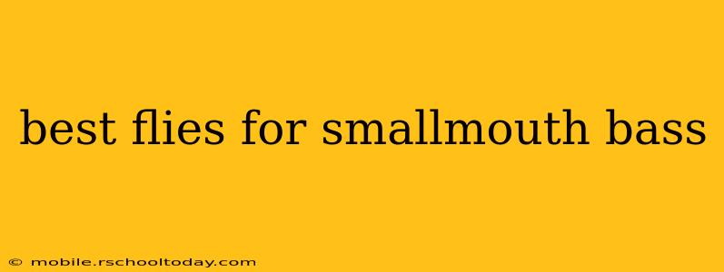 best flies for smallmouth bass