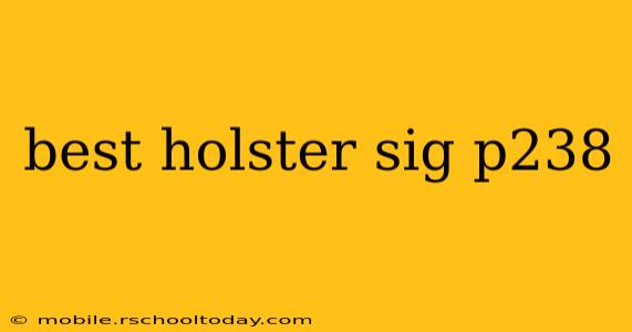 best holster sig p238