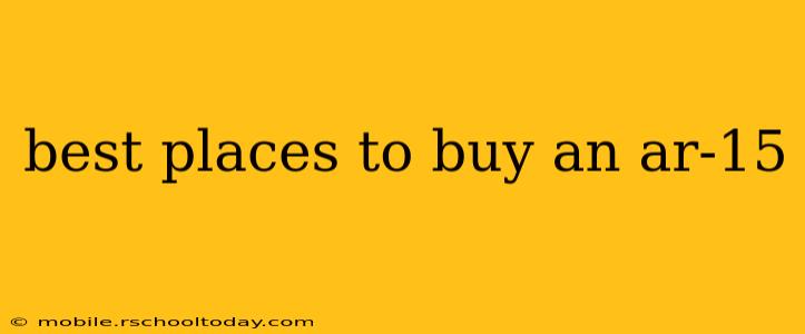 best places to buy an ar-15