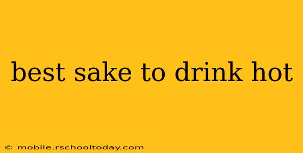 best sake to drink hot