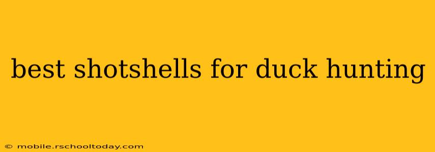 best shotshells for duck hunting