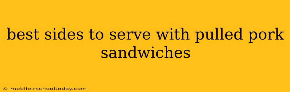 best sides to serve with pulled pork sandwiches