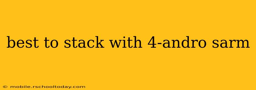 best to stack with 4-andro sarm