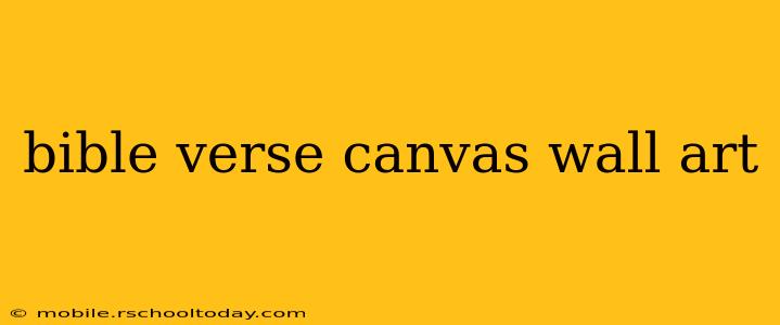 bible verse canvas wall art