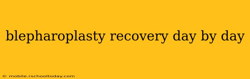 blepharoplasty recovery day by day