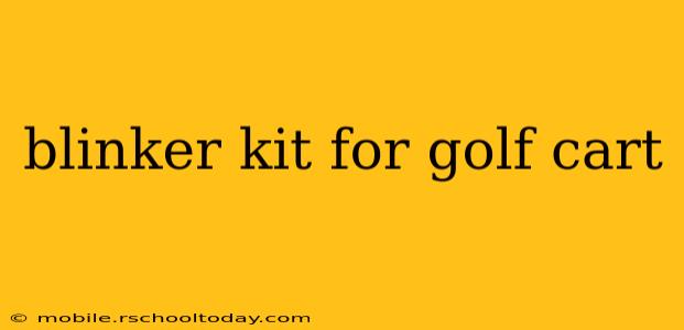 blinker kit for golf cart