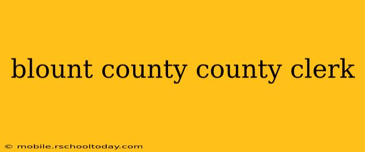 blount county county clerk