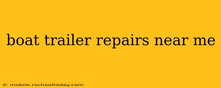 boat trailer repairs near me