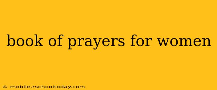 book of prayers for women