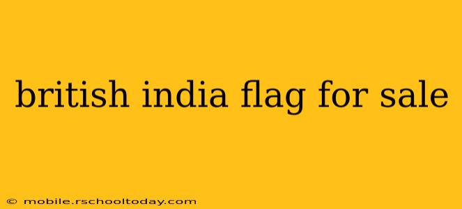 british india flag for sale