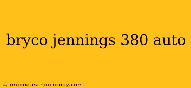 bryco jennings 380 auto