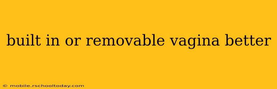 built in or removable vagina better