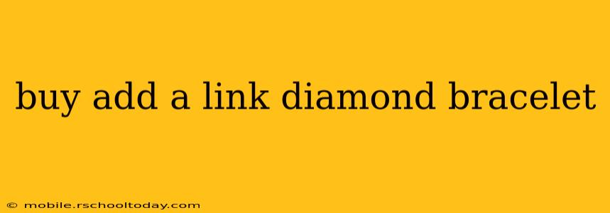 buy add a link diamond bracelet