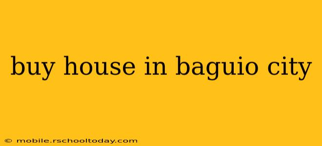 buy house in baguio city