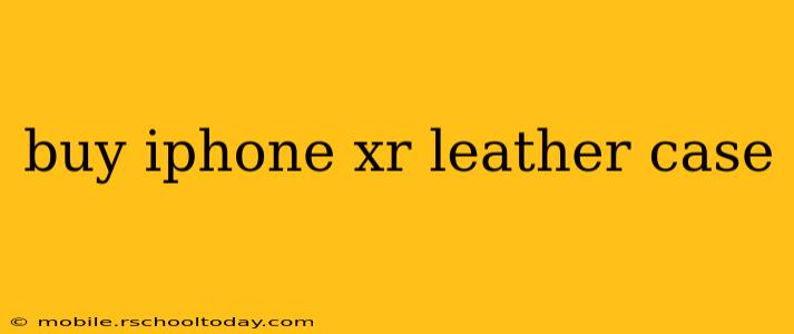 buy iphone xr leather case