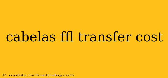 cabelas ffl transfer cost
