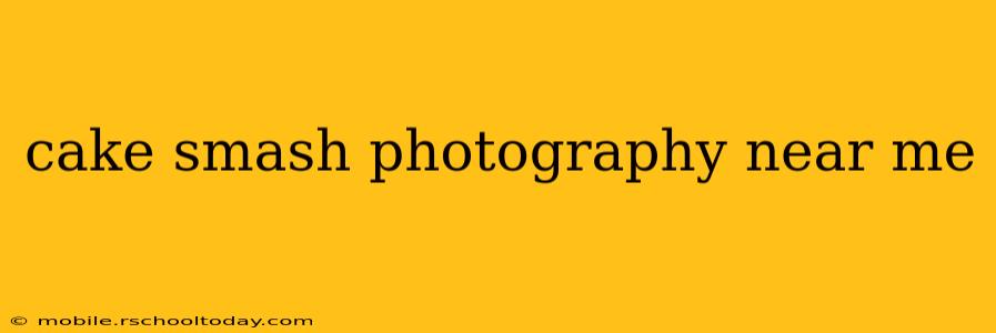 cake smash photography near me