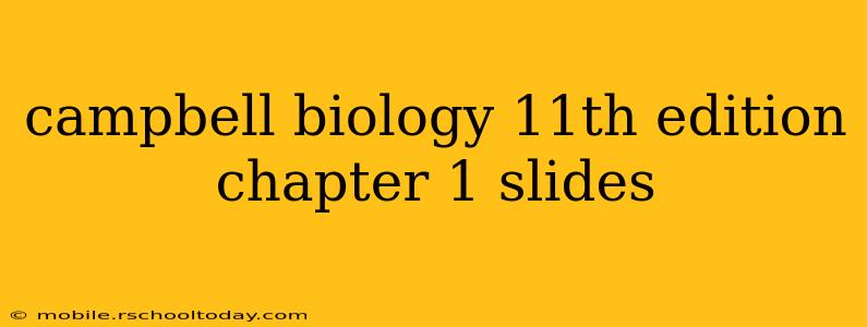 campbell biology 11th edition chapter 1 slides