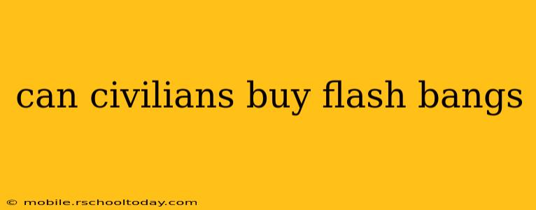 can civilians buy flash bangs