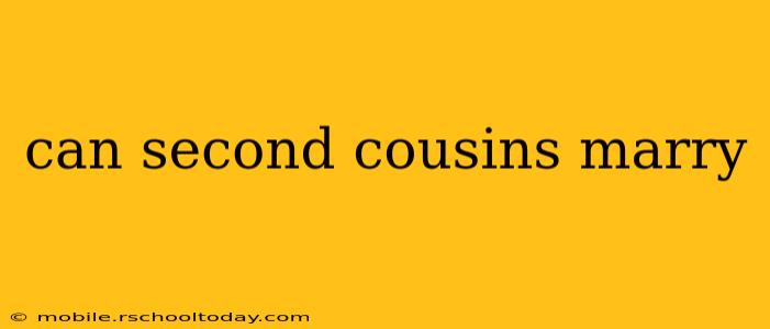 can second cousins marry