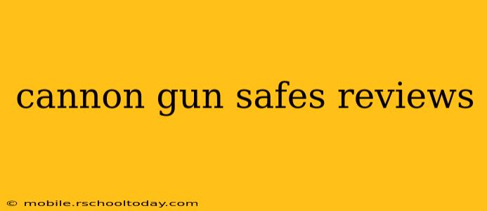 cannon gun safes reviews
