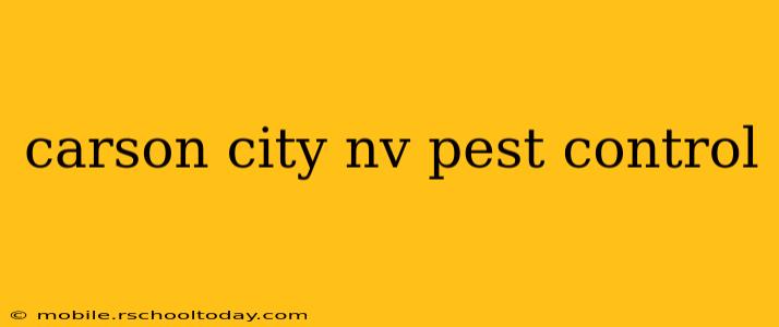 carson city nv pest control