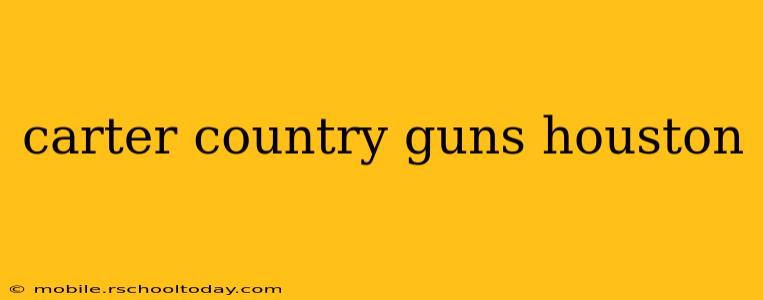 carter country guns houston