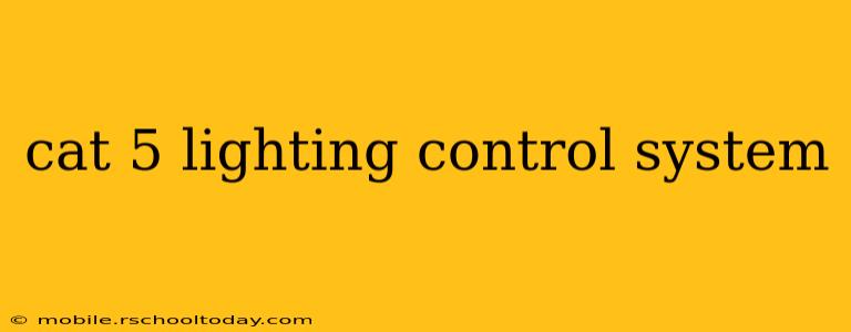 cat 5 lighting control system