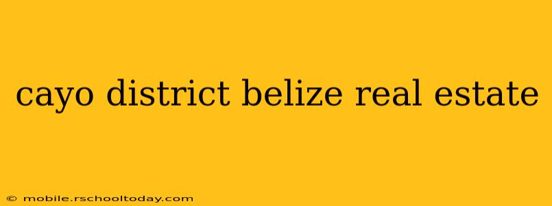 cayo district belize real estate