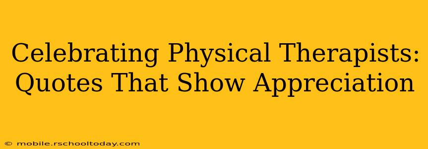 Celebrating Physical Therapists: Quotes That Show Appreciation
