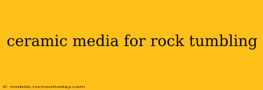 ceramic media for rock tumbling