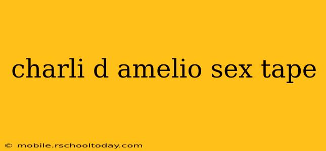 charli d amelio sex tape