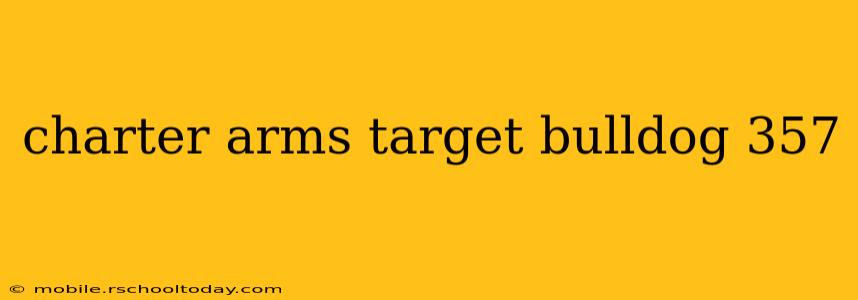 charter arms target bulldog 357