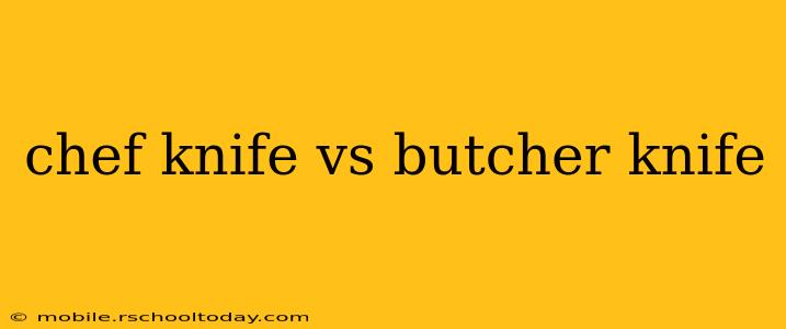 chef knife vs butcher knife