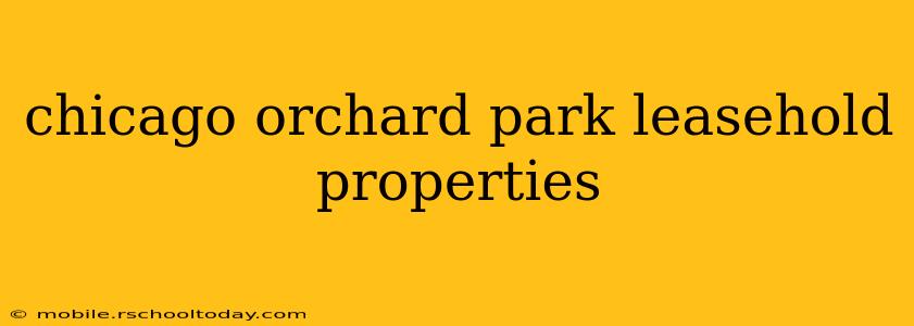 chicago orchard park leasehold properties
