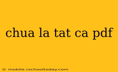 chua la tat ca pdf
