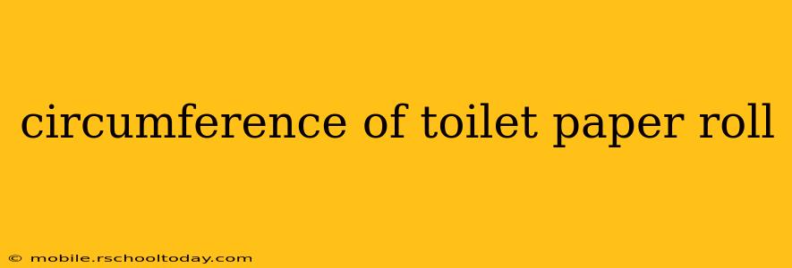 circumference of toilet paper roll
