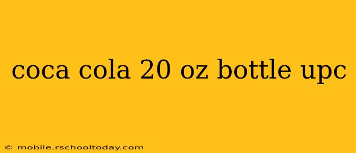 coca cola 20 oz bottle upc