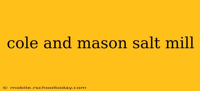 cole and mason salt mill