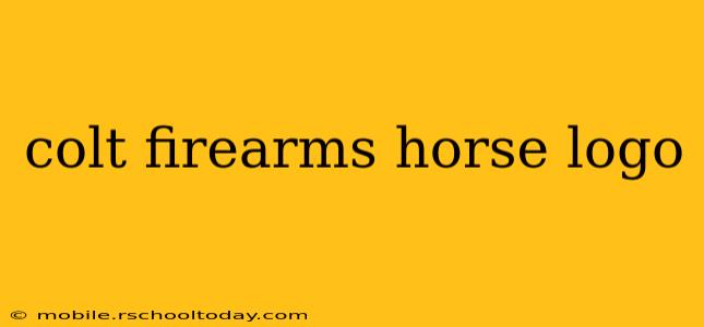 colt firearms horse logo