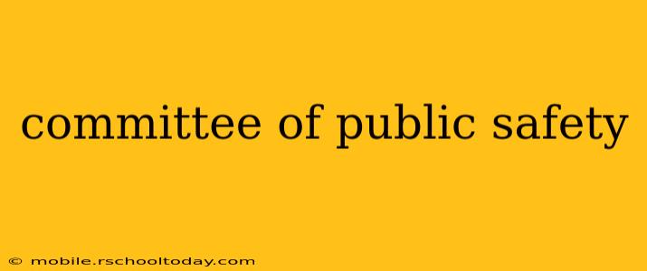 committee of public safety