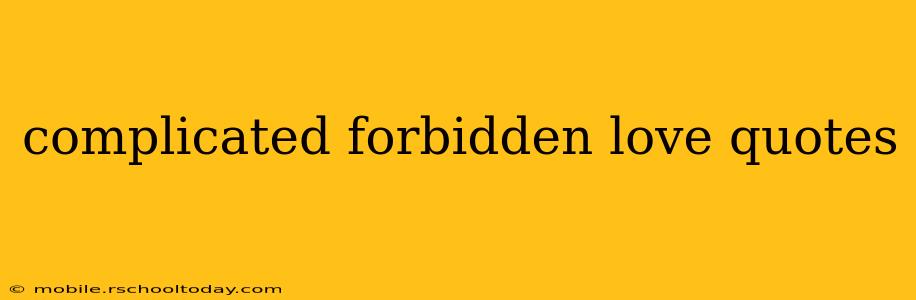 complicated forbidden love quotes