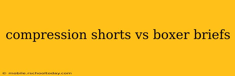 compression shorts vs boxer briefs