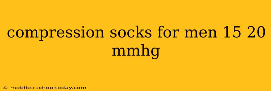 compression socks for men 15 20 mmhg