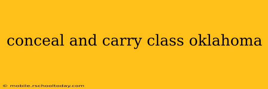conceal and carry class oklahoma